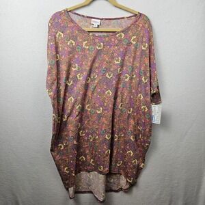 LulaRoe Shirt Woman's Size XL Multicolor Irma NWT
